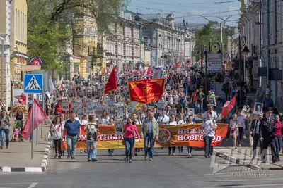 Как в Нижнем Новгороде прошел \"Бессмертный полк\" 09 мая 2022 года |  Нижегородская правда