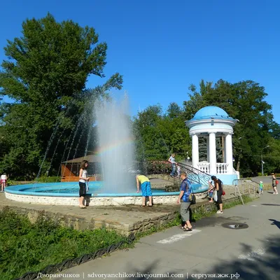 Волжский - радуга в фонтане :)