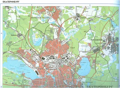Карта г. Екатеринбурга. Подробная карта города Екатеринбург и окрестностей  | RUS Maps | Все карты России в одном месте