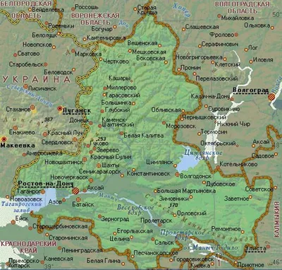 Экологические карты Ростовской области