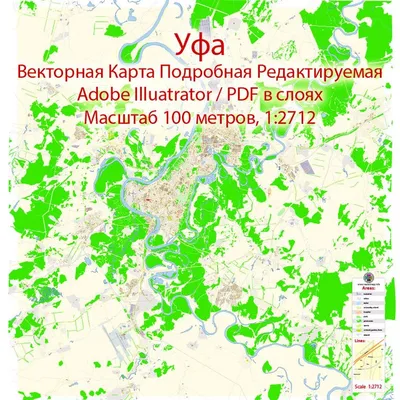 Большая подробная карта автомобильных дорог Уфы. Карта автодорог г. Уфа |  Все карты России