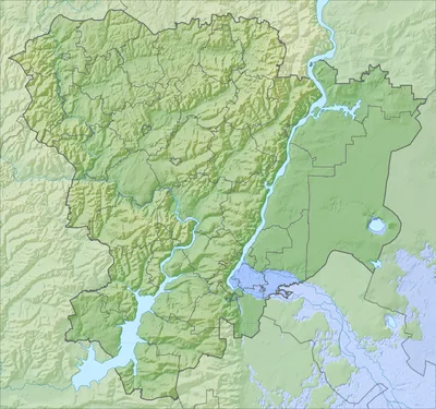 Physical map of the Volgograd region. Подробное описание экспоната,  аудиогид, интересные факты. Официальный сайт Artefact