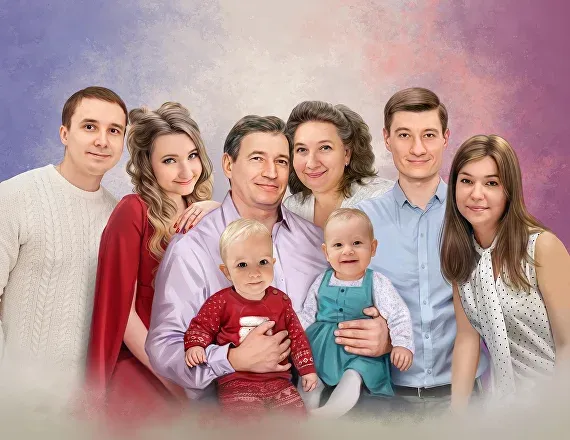 Картина блестками заказать на холсте - Портреты и шаржи по фотографии в Барнауле Картина блестками заказать на холсте - Портреты и шаржи по фотографии в Барнауле
