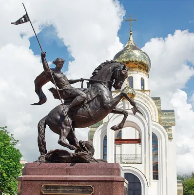 Памятник Георгию Победоносцу в Иваново - Скульптурное предприятие «Лит Арт»