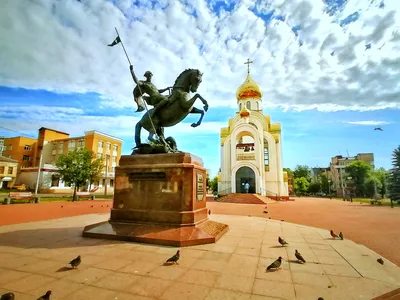 Иваново Памятник Георгию Победоносцу Фотография