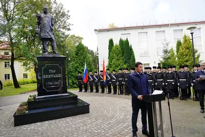 В Калининграде открыли памятник Михаилу Муравьёву-Виленскому — Вести- Калининград