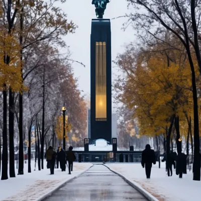 Ноябрь, город Пенза,памятник …» — создано в Шедевруме