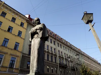 Памятник Лермонтову (Санкт-Петербург, Лермонтовский проспект) — Википедия