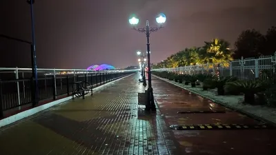 Фото Олимпийского парка ночью
