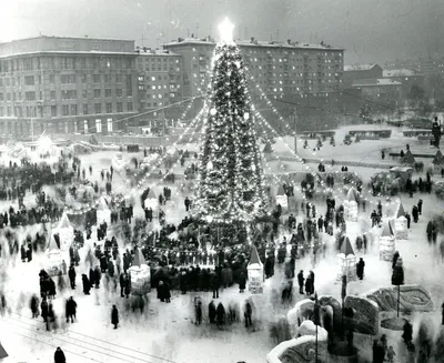 Новогодний Новосибирск во времена СССР