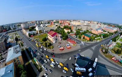 Омск с высоты птичьего полета. | Пикабу