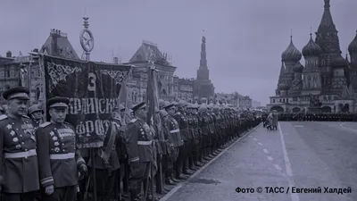 Парад Победы в Ленинграде 8 июля 1945 года.