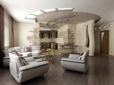 Дизайн подвесных потолков из гипсокартона для гостиной | ivd.ru