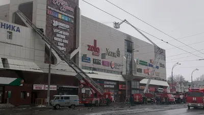 Пожар в торговом центре в Кемерове