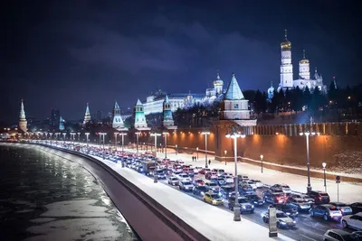 Пробки в Москве из-за снегопада достигли восьми баллов - РИА Новости,  15.12.2023