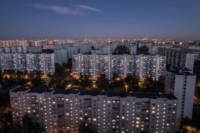 Подборка фотографий спальных районов Москвы с высоты | Пикабу