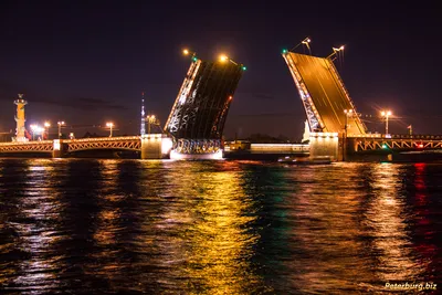 Карта разводных мостов Санкт-Петербурга