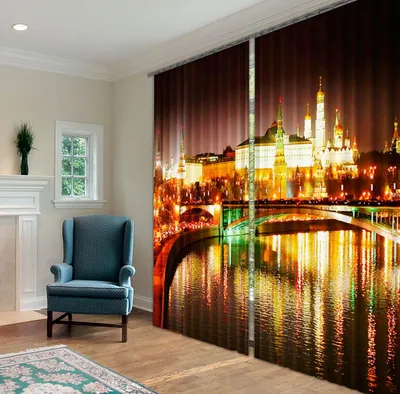 Фотошторы Fresh Art из ткани габардин 150-260 см 2 шт 3D шторы - купить в  Москве, цены на Мегамаркет
