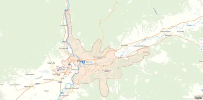 Карта Улан-Удэ с улицами и домами, где находится на карте России