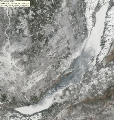 Байкал со спутника - актуальный снимок