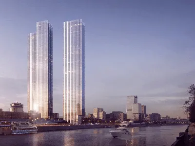 В Capital Towers ведется остекление и монтаж фасадов | OFFICE NEWS