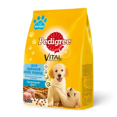 Купить Pedigree сухой корм для щенков всех пород с курицей, Vital  Protection с доставкой по Кыргызстану в интернет зоомагазине animal.kg