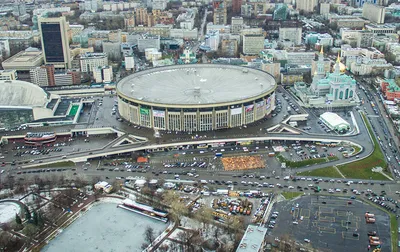 В Москве загорелся спорткомплекс «Олимпийский» — РБК