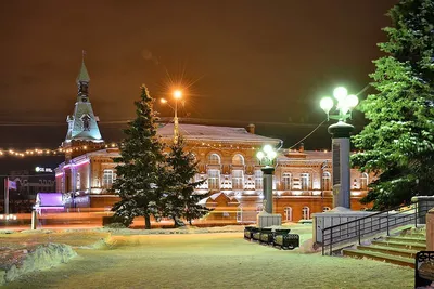 Зима в Советском парке города Омска