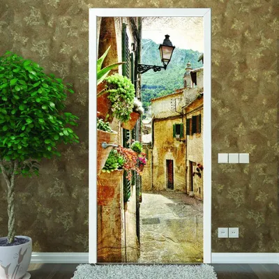 Фотообои на двери HARMONY Decor HDD-073 Париж Акварель, 97 х 202 см,  самоклеющиеся - купить по выгодной цене в интернет-магазине OZON (266426184)