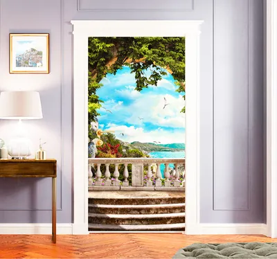 Фотообои для двери — Wallplus, акция действует до 20 августа 2018 года |  LeBoutique — Коллекция брендовых вещей от Wallplus — 4507332