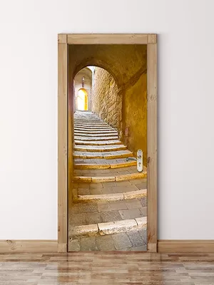 Фотообои на дверь «Окошко в сад» Komar 2-1200 French Window