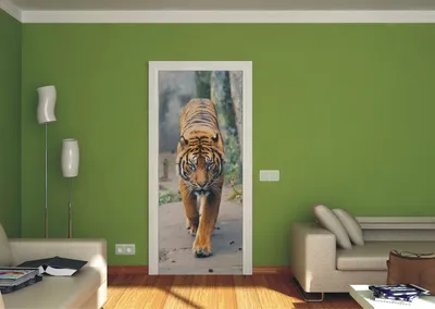Фотообои на дверь - Уютная стена