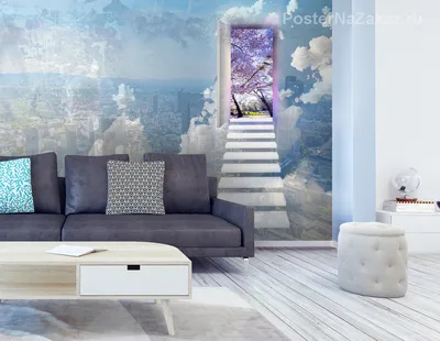 Самоклеющиеся фотообои на дверь HARMONY Decor HDD-049 Прекрасный вид 2