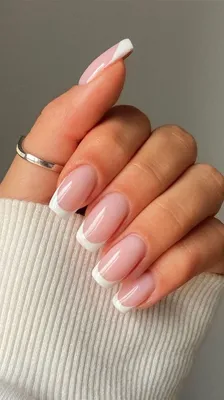 French Manicure Gel Nails Tutorial | Semilac UV Gel Nail Polish