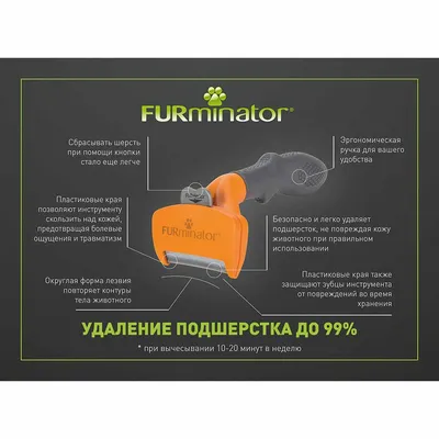 Фурминатор для кошек и собак мелких пород 4,5 см FURminroat 14377262 купить  в интернет-магазине Wildberries