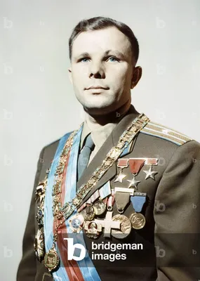 Yuri Gagarin, Russian cosmonaut, 1960s by Unbekannt