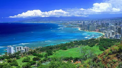 пляж Гавайские островы Oahu Стоковое Фото - изображение насчитывающей рай,  коралл: 1635642