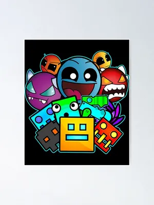 Geometry dash unblocked level \" Poster for Sale by layne-miyok | Redbubble