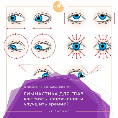 Гимнастика для глаз - 10 лучших упражнений для улучшения зрения «Ochkov.net»