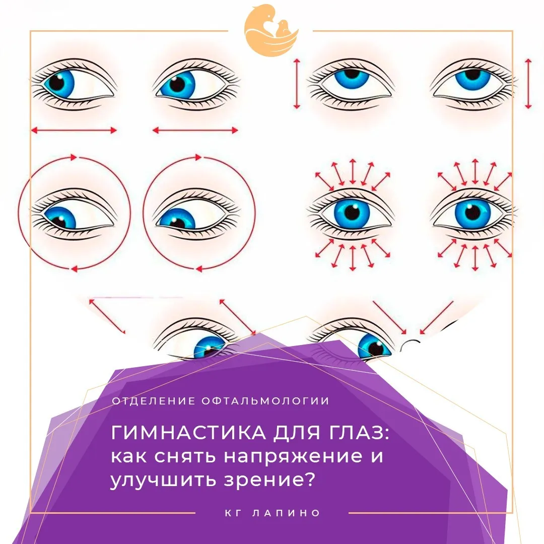Гимнастика для глаз - 10 лучших упражнений для улучшения зрения «Ochkov.net» Гимнастика для глаз - 10 лучших упражнений для улучшения зрения «Ochkov.net»