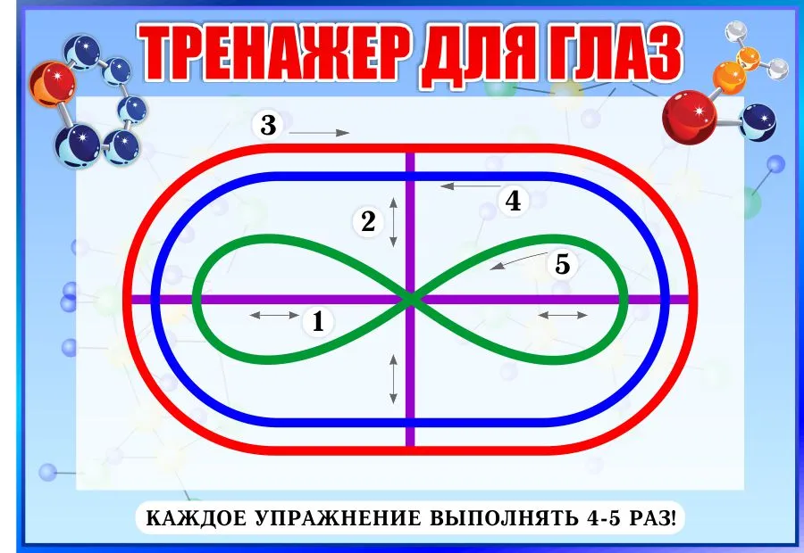 Купить Стенд Тренажёр для глаз в голубых тонах для кабинета химии 370*260мм 📄 с доставкой по Беларуси | интернет-магазин Stendy.by Купить Стенд Тренажёр для глаз в голубых тонах для кабинета химии 370*260мм 📄 с доставкой по Беларуси | интернет-магазин Stendy.by