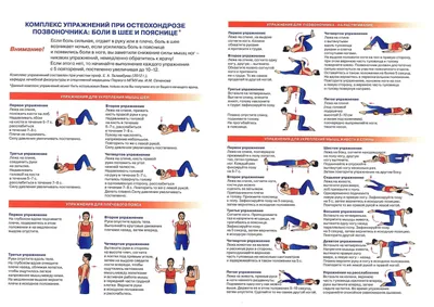 Упражнения при остеохондрозе позвоночника: комплекс ЛФК