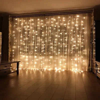 Гирлянду водопад 3 м на 4 м waterfall-led-light