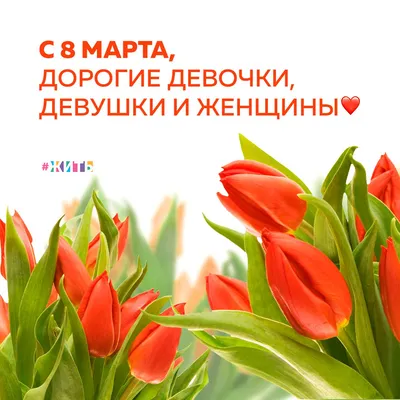 Дорогие, любимые девчонки, поздравляем с 8 Марта!