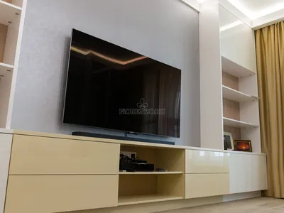 Модульные стенки в гостиную современные белые глянцевые по низким ценам —  заказать мебель от производителя