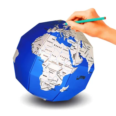 Globe With Stand World On Globus For Classroom And School Icon Of Map On  Desk Model Of Earth With Axis Flat Globe Isolated On White Background Icon  For Education Travel And Geography