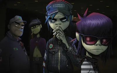 Картинки gorillaz, virtual band, alternative rock, electronic, hip hop -  обои 1600x1200, картинка №503322