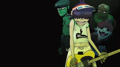 Обои Музыка Gorillaz, обои для рабочего стола, фотографии музыка, gorillaz,  парящий, парень, остров Обои для рабочего стола, скачать обои картинки  заставки на рабочий стол.