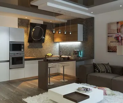 Кухня-гостиная 17 кв м: дизайн и зонирование в современном стиле [50+ фото]  | MrDoors