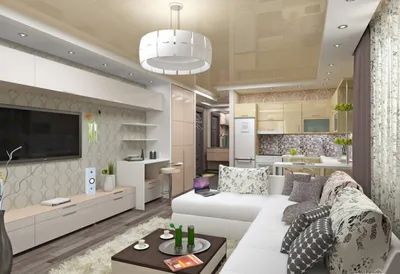 ✪ Дизайн интерьера и ремонт on Instagram: \"Кухня-гостиная 24 кв.м.💫 Автор  проекта: @interiors_dd\"